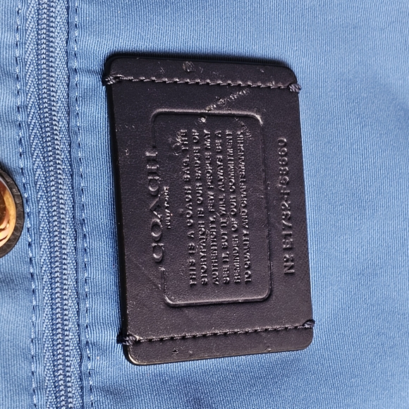 Coach Derby Navy Blue Soft Pebbled Leather Tote Bag - Picture 9 of 14